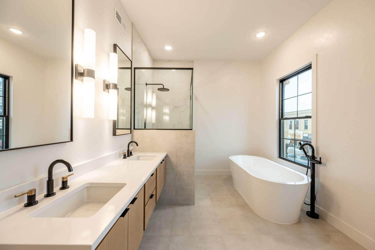 Spa-quality bathrooms with designer finishes