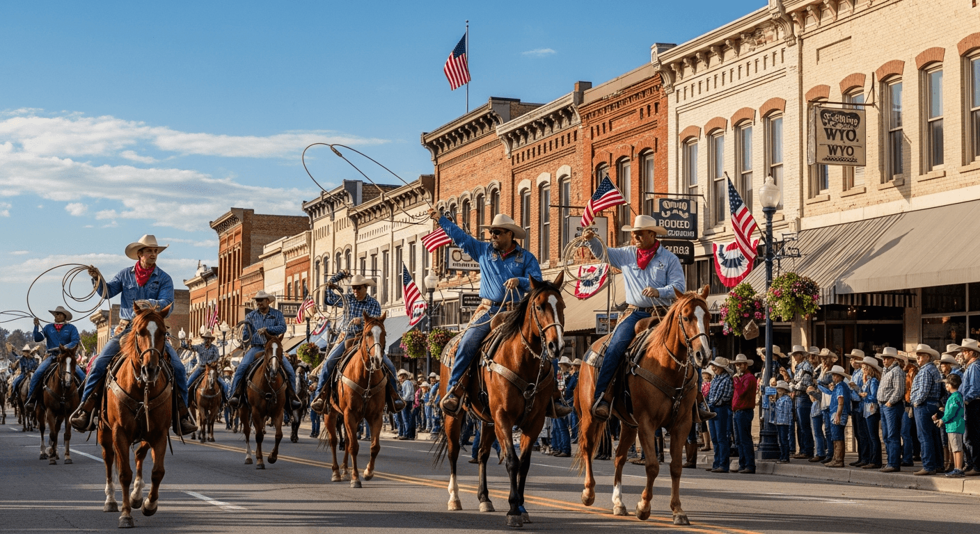 Cowboy at the Sheridan WYO Rodeo